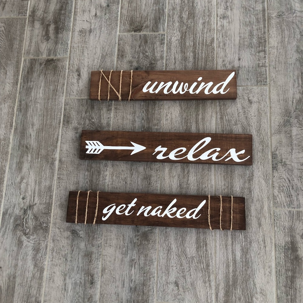 Rustic signs